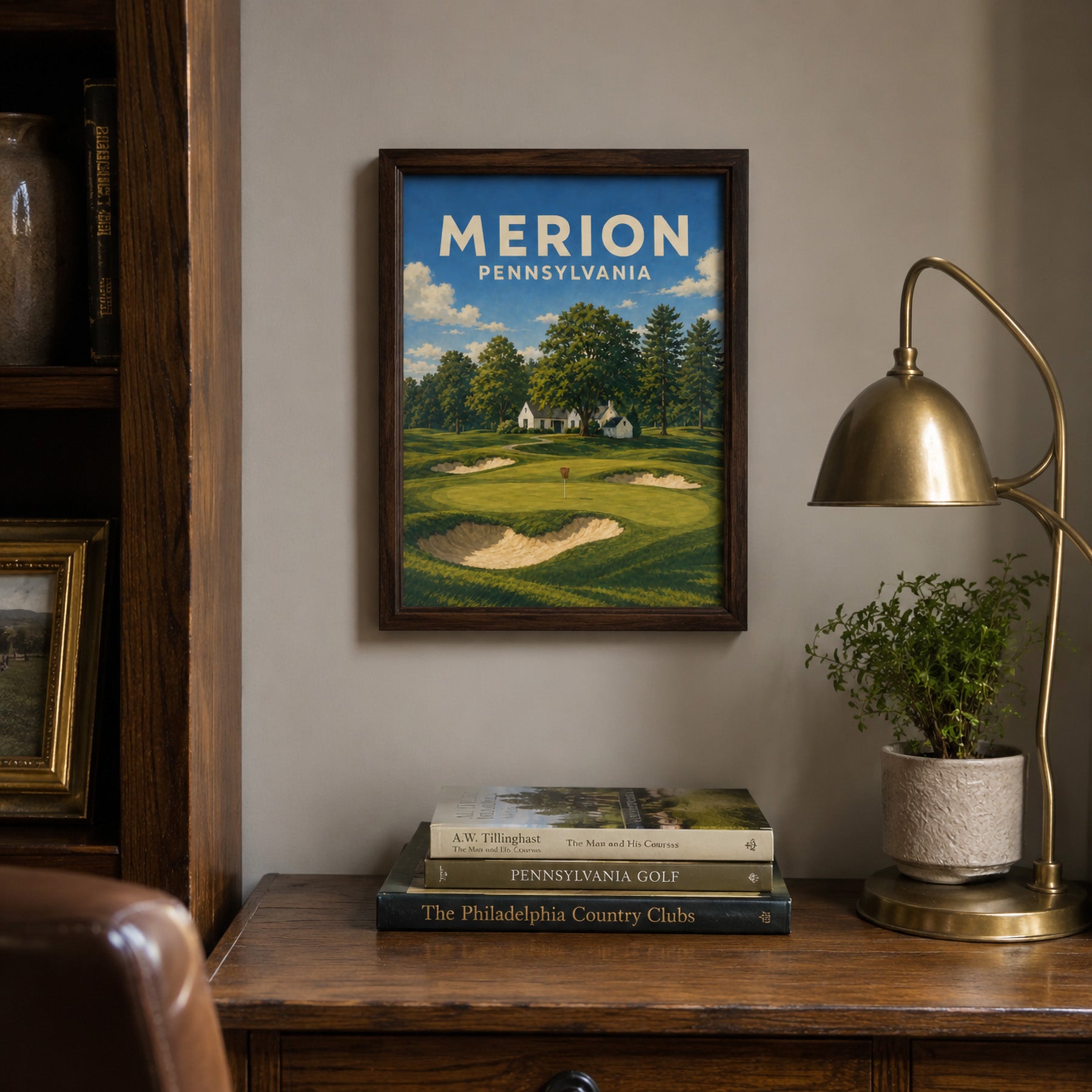 Merion Golf Club Poster – Pennsylvania Golf Wall Art - Golfer Paradise