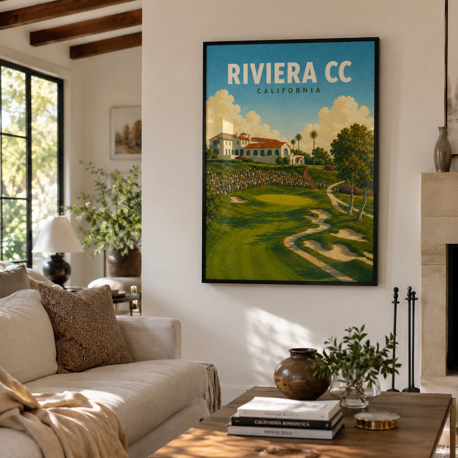 Riviera Country Club Golf Poster – California Golf Art - Golfer Paradise