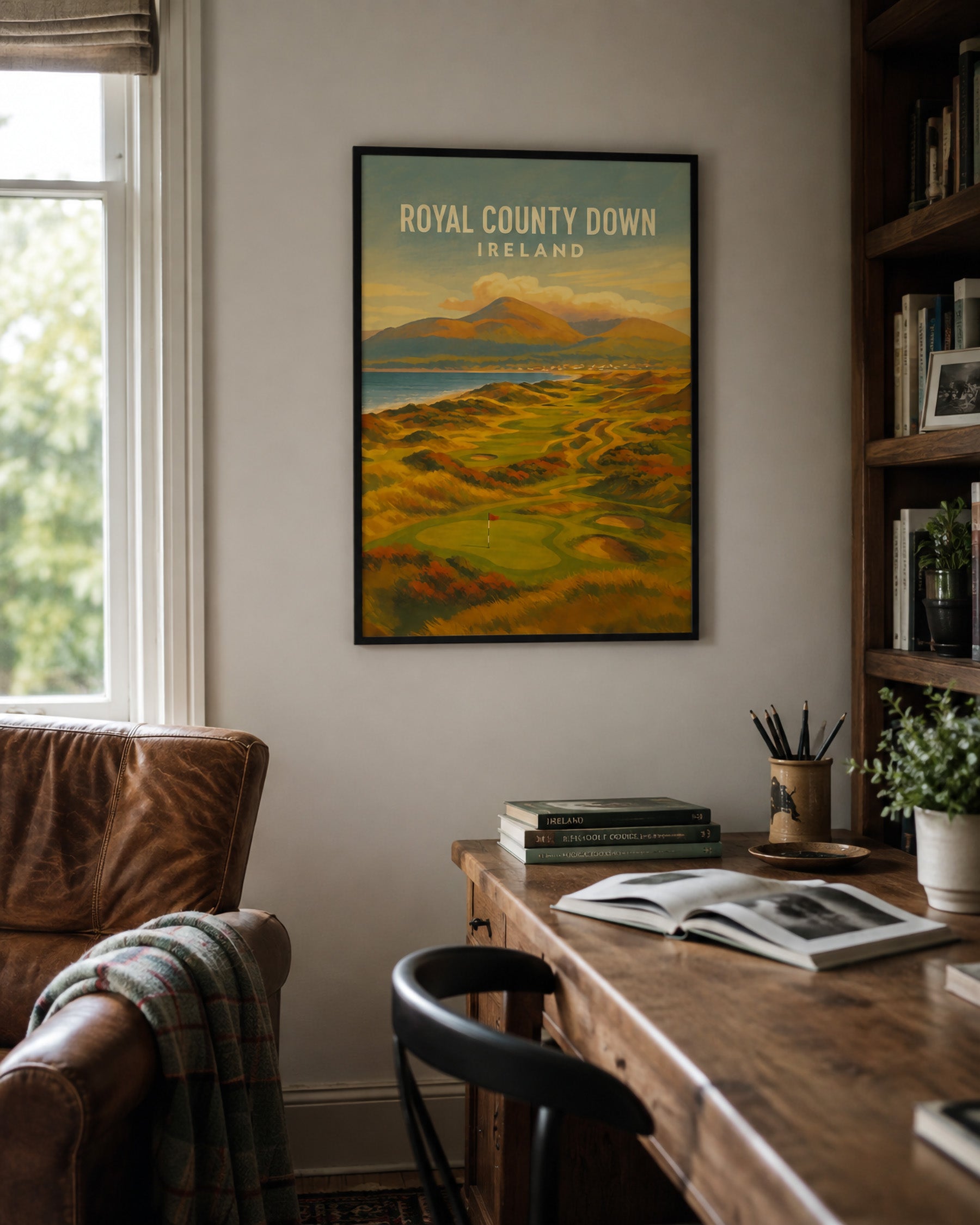 Royal County Down Golf Poster – Northern Ireland Golf Art - Golfer Paradise