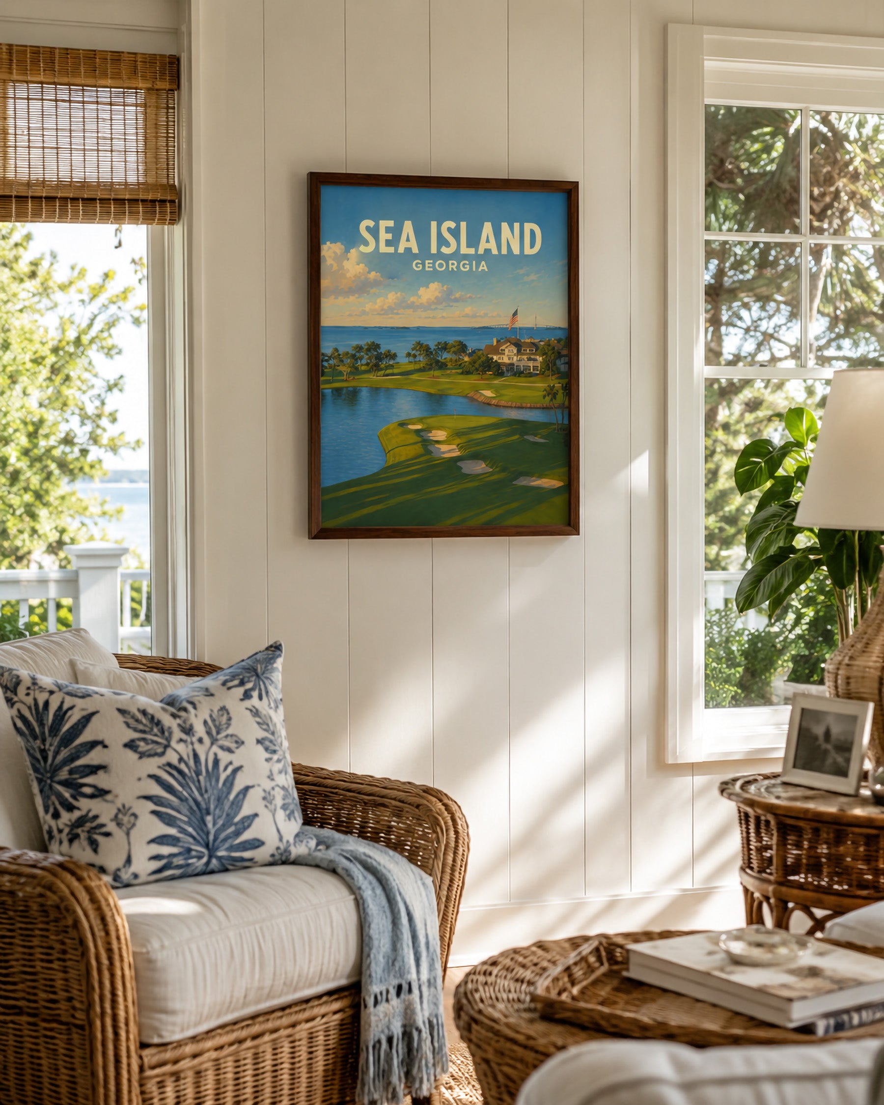Sea Island Golf Poster – Georgia Golf Course Wall Art - Golfer Paradise