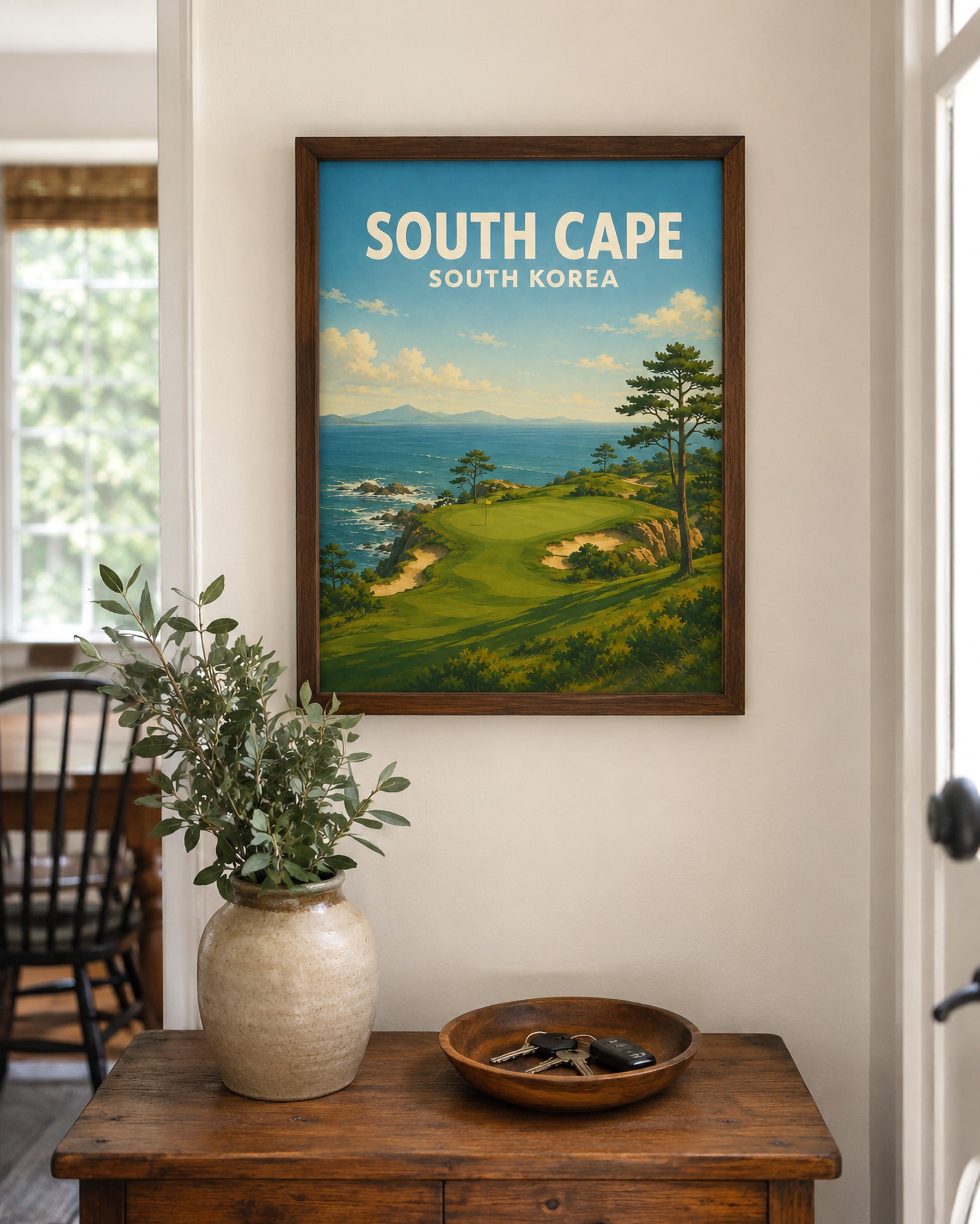 South Cape Golf Club Poster – Korea Golf Course Art - Golfer Paradise
