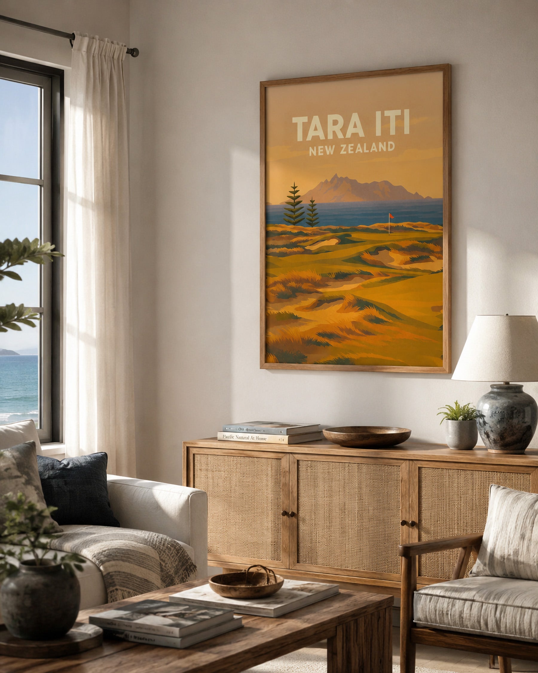 Tara Iti Golf Poster – New Zealand Golf Wall Art - Golfer Paradise