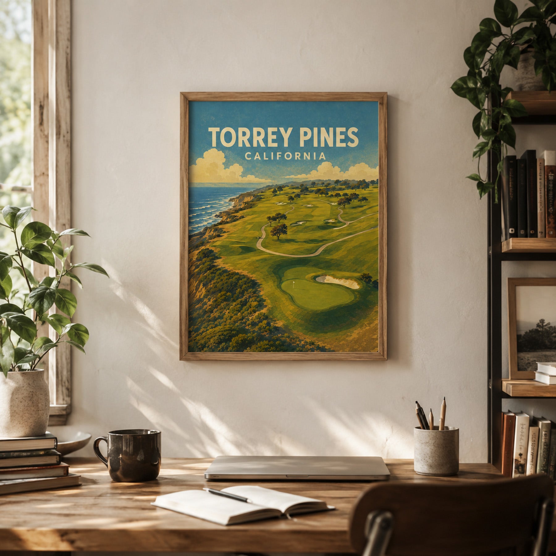 Torrey Pines Golf Poster – San Diego California Golf Wall Art - Golfer Paradise
