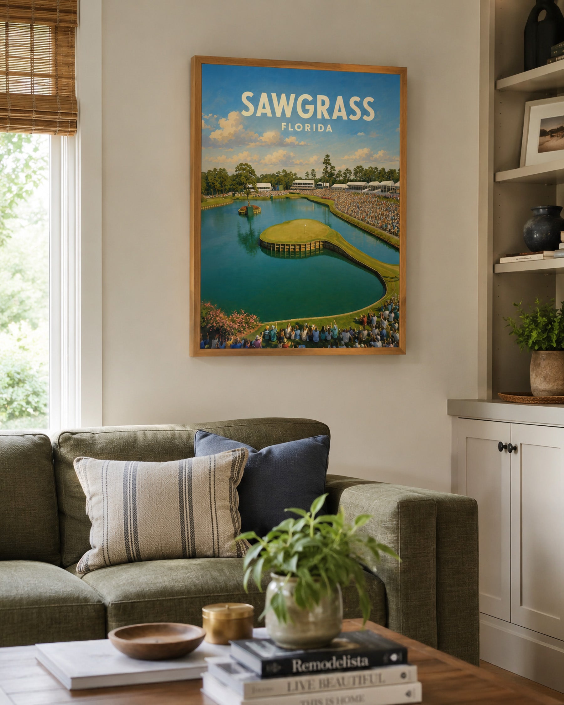 TPC Sawgrass 17th Hole Golf Poster – Florida Island Green Wall Art - Golfer Paradise