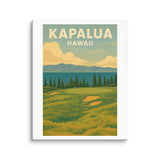 Kapalua Hawaii Vintage Golf Course Print – Poster, Canvas, Golf Towel, Laptop Sleeve - Golfer Paradise