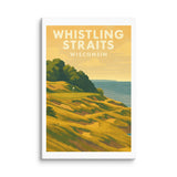 Whistling Straits Wisconsin Vintage Golf Course Print – Poster, Canvas, Golf Towel, Laptop Sleeve - Golfer Paradise