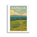 Kapalua Hawaii Vintage Golf Course Print – Poster, Canvas, Golf Towel, Laptop Sleeve - Golfer Paradise