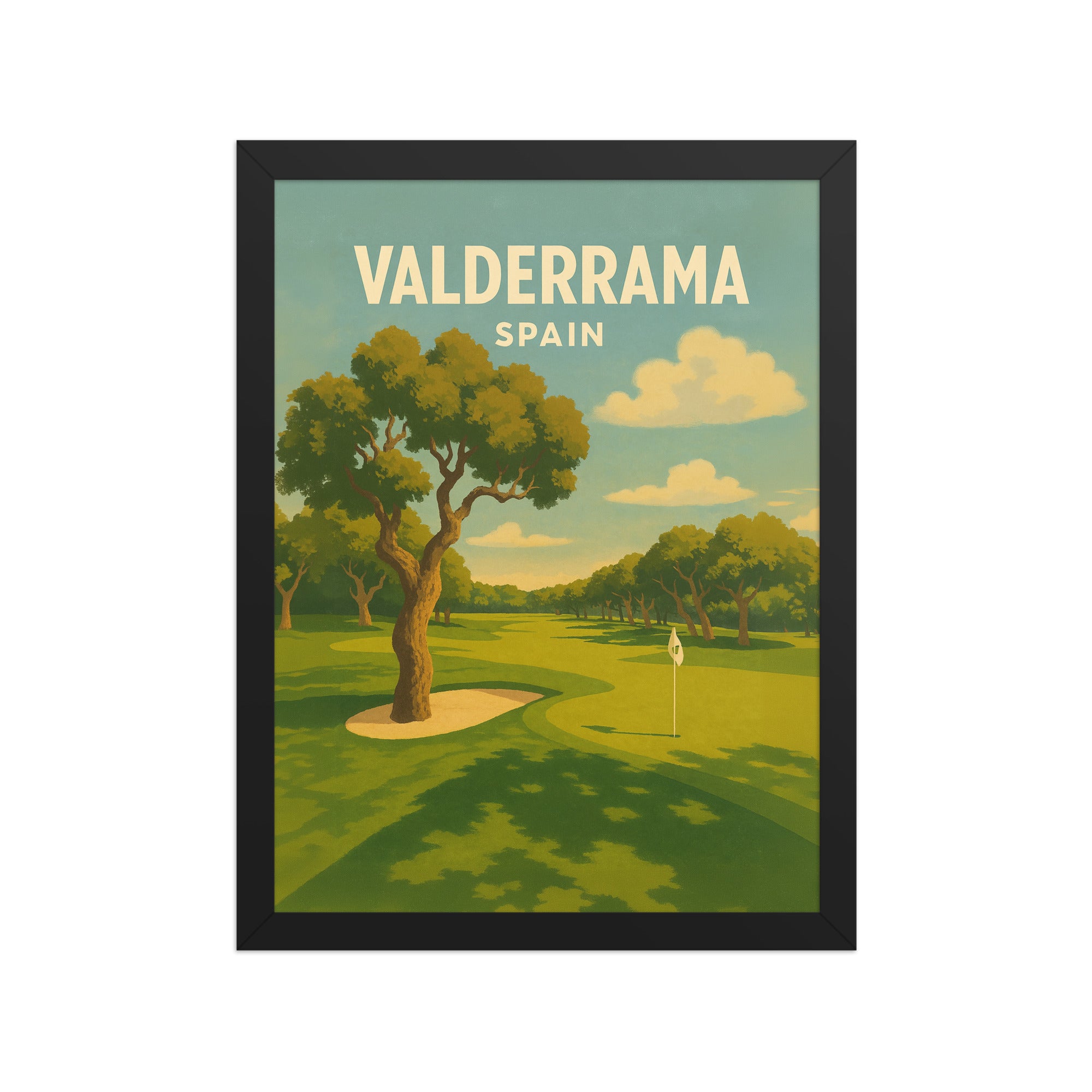 Valderrama Spain Vintage Golf Course Print – Poster, Canvas, Golf Towel, Laptop Sleeve - Golfer Paradise
