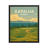 Kapalua Hawaii Vintage Golf Course Print – Poster, Canvas, Golf Towel, Laptop Sleeve - Golfer Paradise