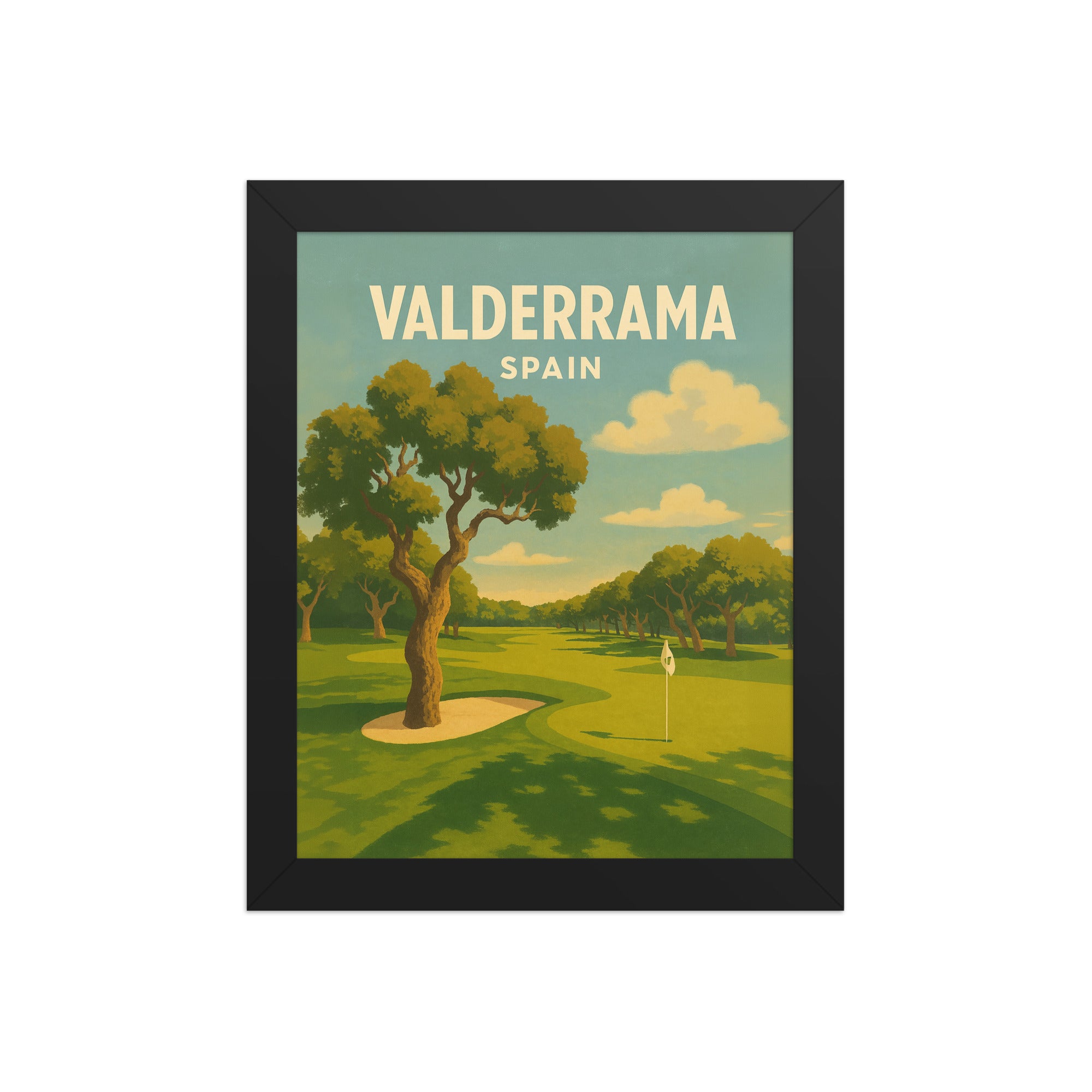 Valderrama Spain Vintage Golf Course Print – Poster, Canvas, Golf Towel, Laptop Sleeve - Golfer Paradise