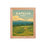 Kapalua Hawaii Vintage Golf Course Print – Poster, Canvas, Golf Towel, Laptop Sleeve - Golfer Paradise