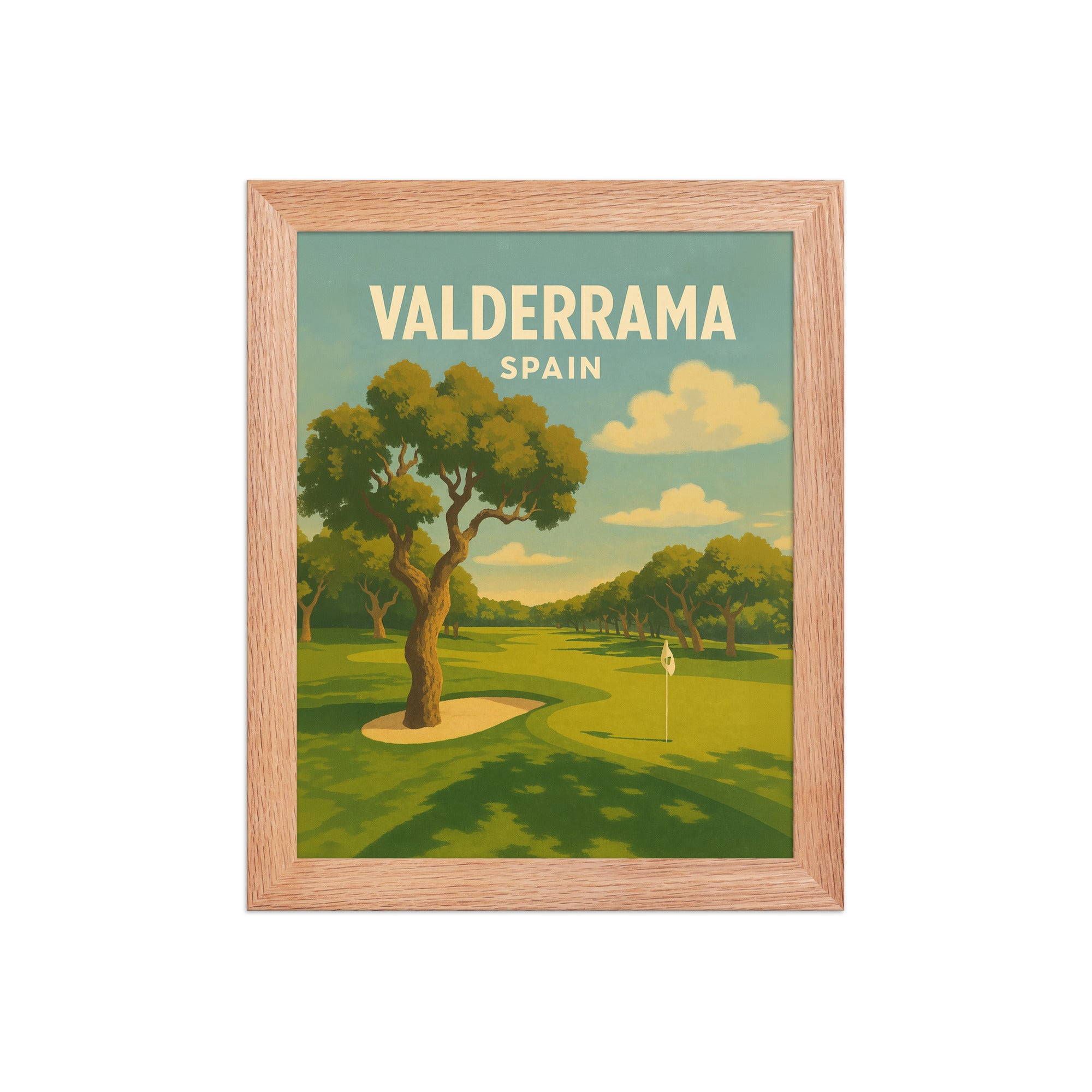 Valderrama Spain Vintage Golf Course Print – Poster, Canvas, Golf Towel, Laptop Sleeve - Golfer Paradise