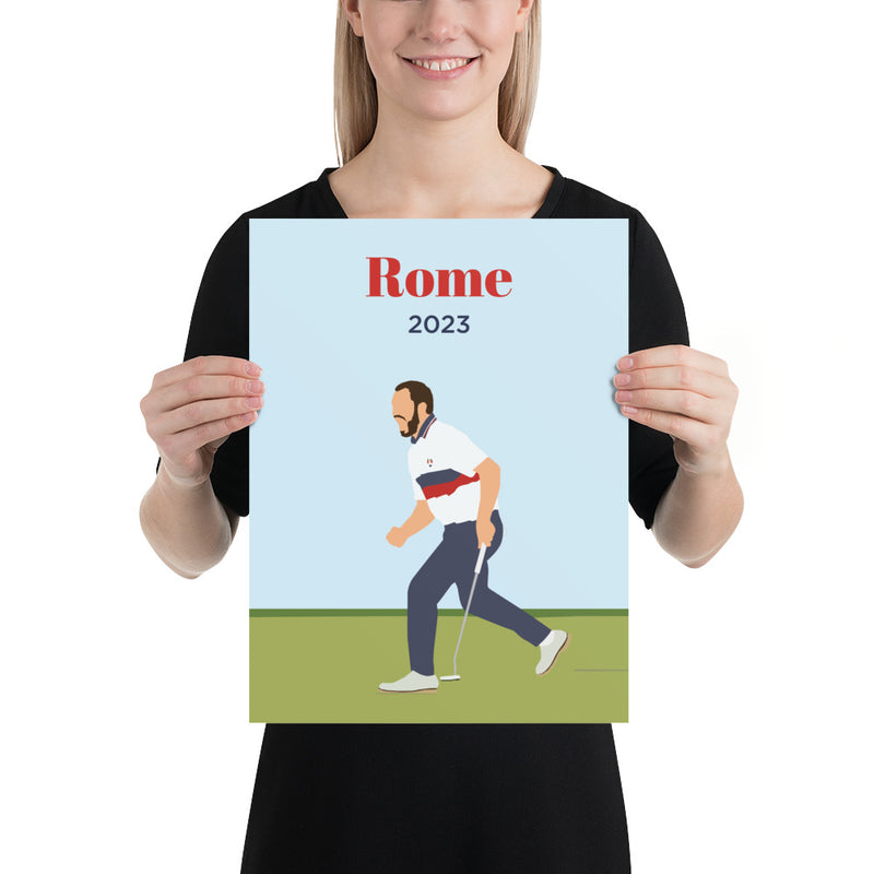Cantlay 2023 Rome Poster