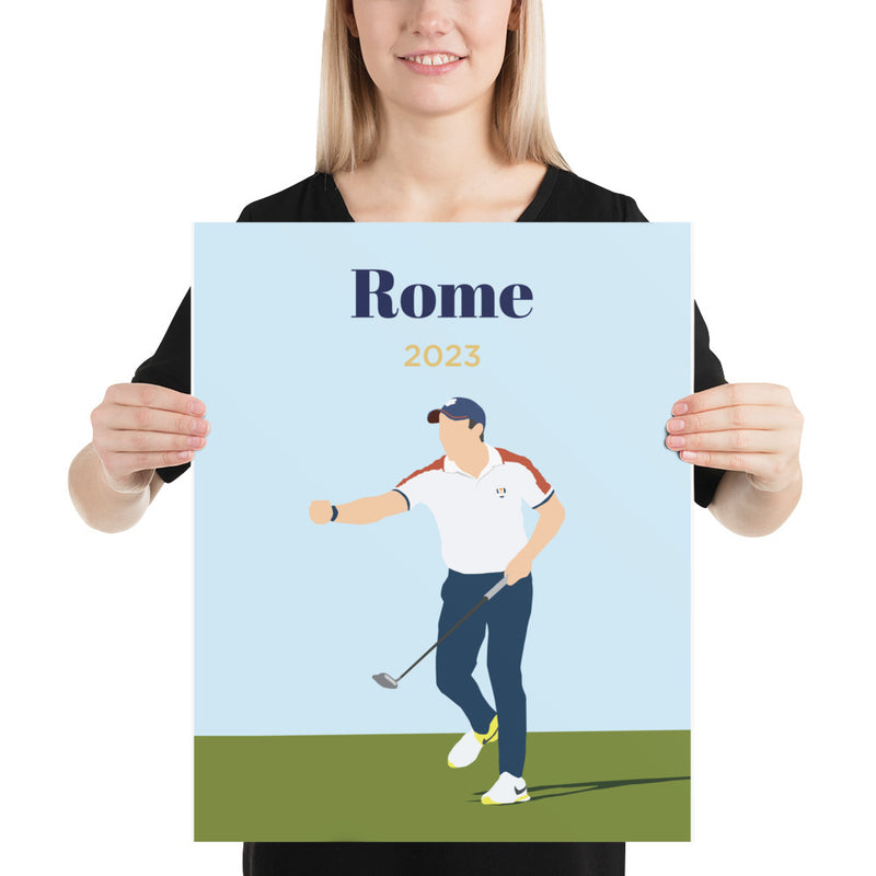 Rory 2023 Rome Poster