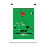 Canada Vintage Golf Poster