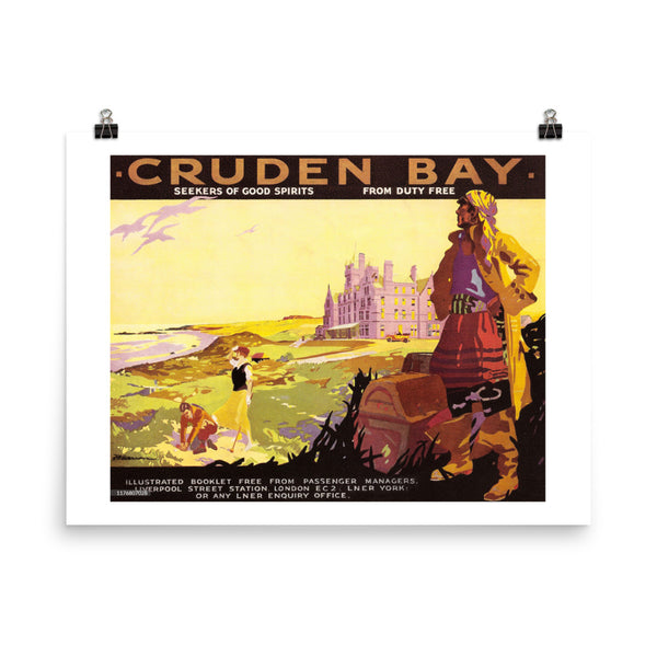 Cruden Bay Vintage Golf Poster