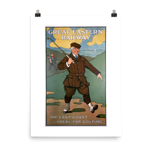 Eastern Railway Vintage Golf Poster