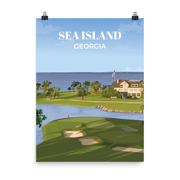 Sea Island GA - Golf Course Poster