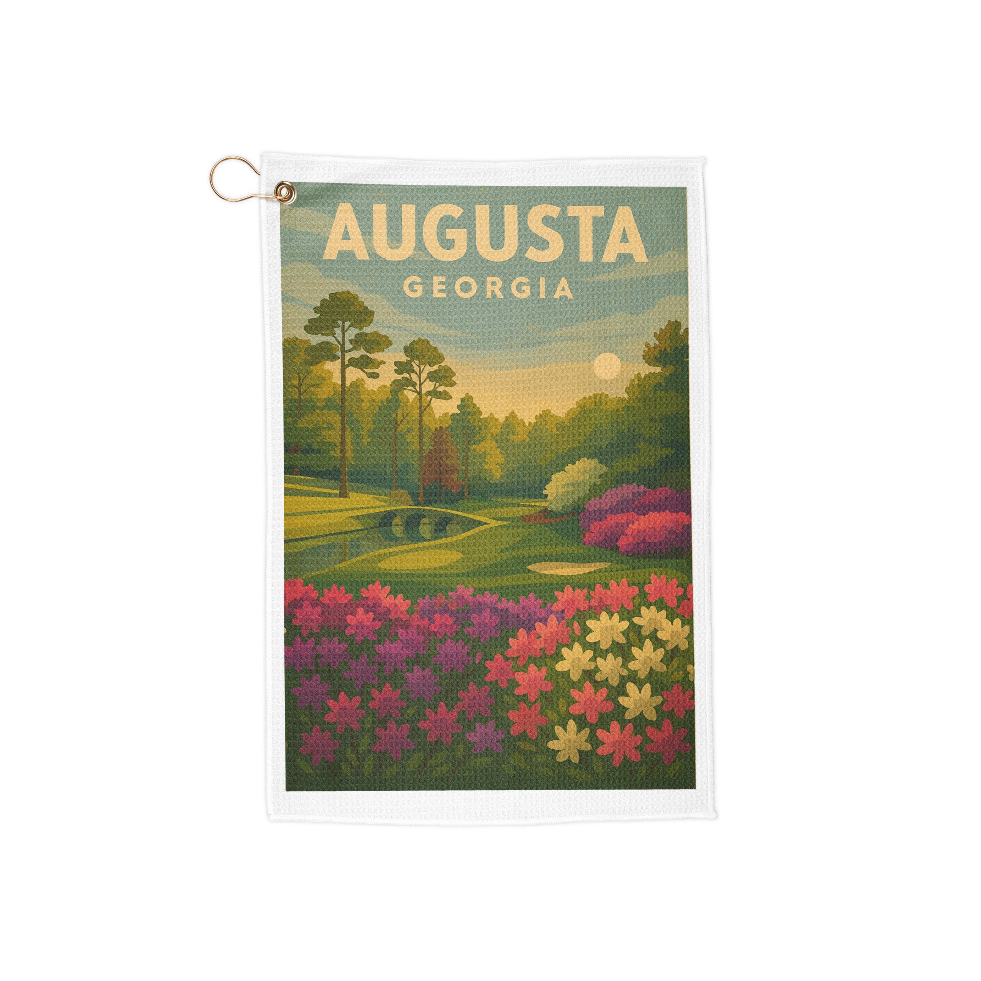 Augusta Georgia Vintage Golf Course Print – Poster, Canvas, Golf Towel, Laptop Sleeve - Golfer Paradise