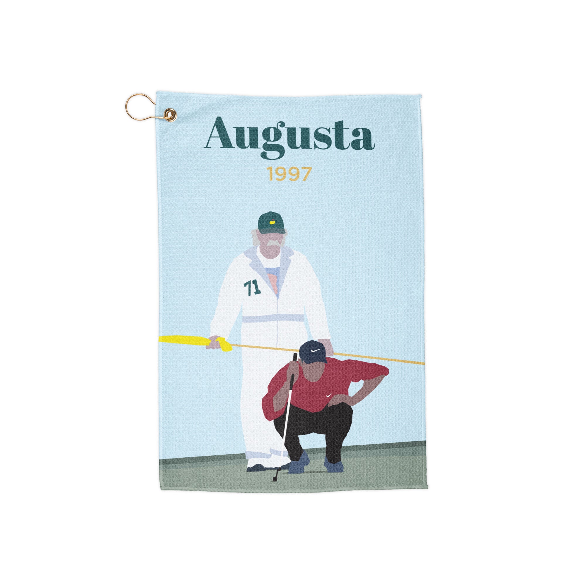 1997 Caddie Moment Print – Poster, Canvas, Golf Towel, Laptop Sleeve - Golfer Paradise