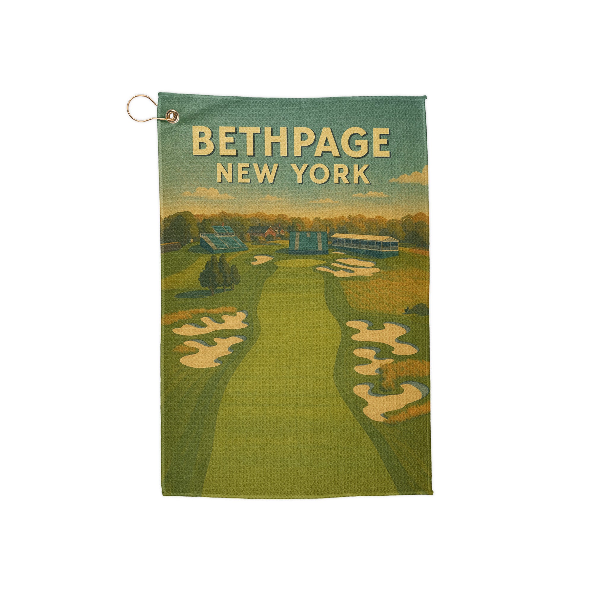 Bethpage New York Vintage Golf Course Print – Poster, Canvas, Golf Towel, Laptop Sleeve