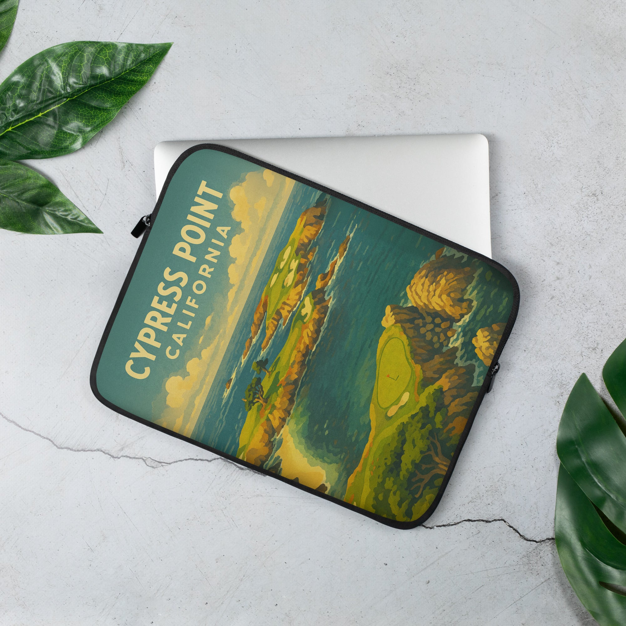 Cypress Point California Vintage Golf Course Print – Poster, Canvas, Golf Towel, Laptop Sleeve - Golfer Paradise