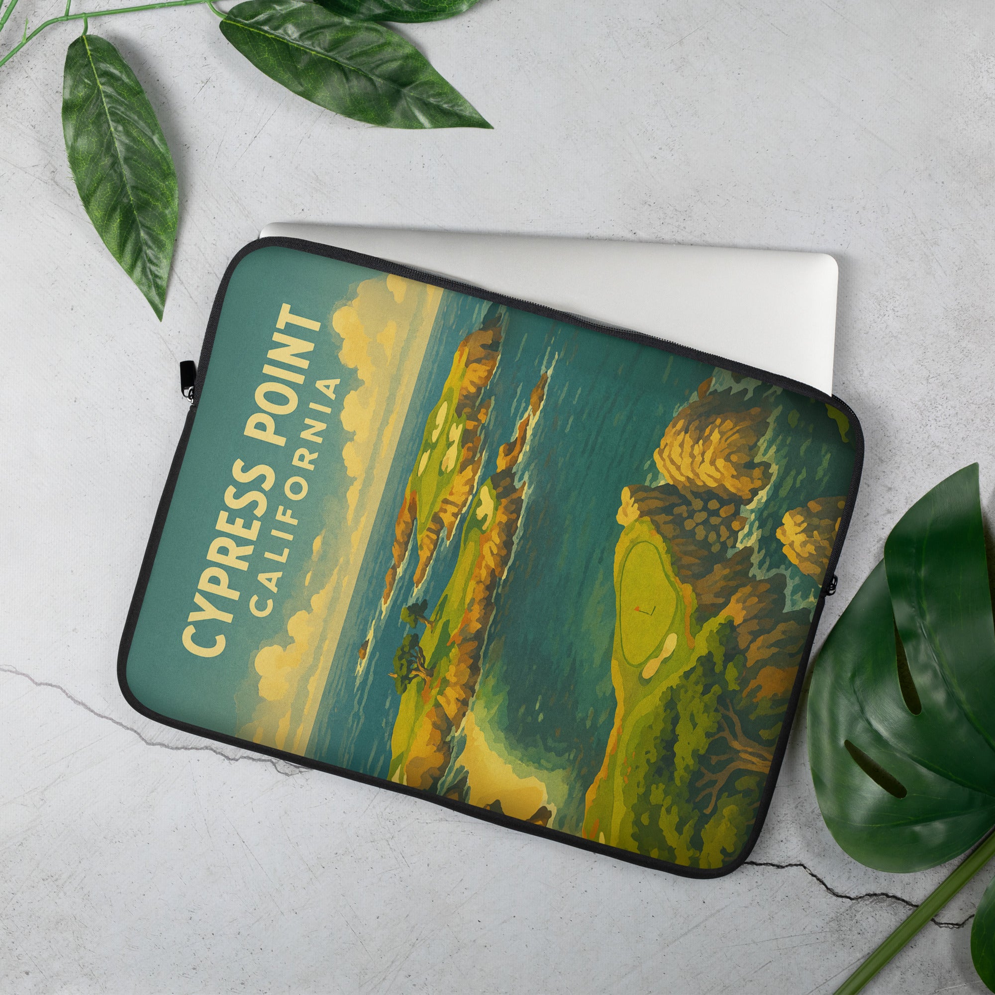 Cypress Point California Vintage Golf Course Print – Poster, Canvas, Golf Towel, Laptop Sleeve - Golfer Paradise