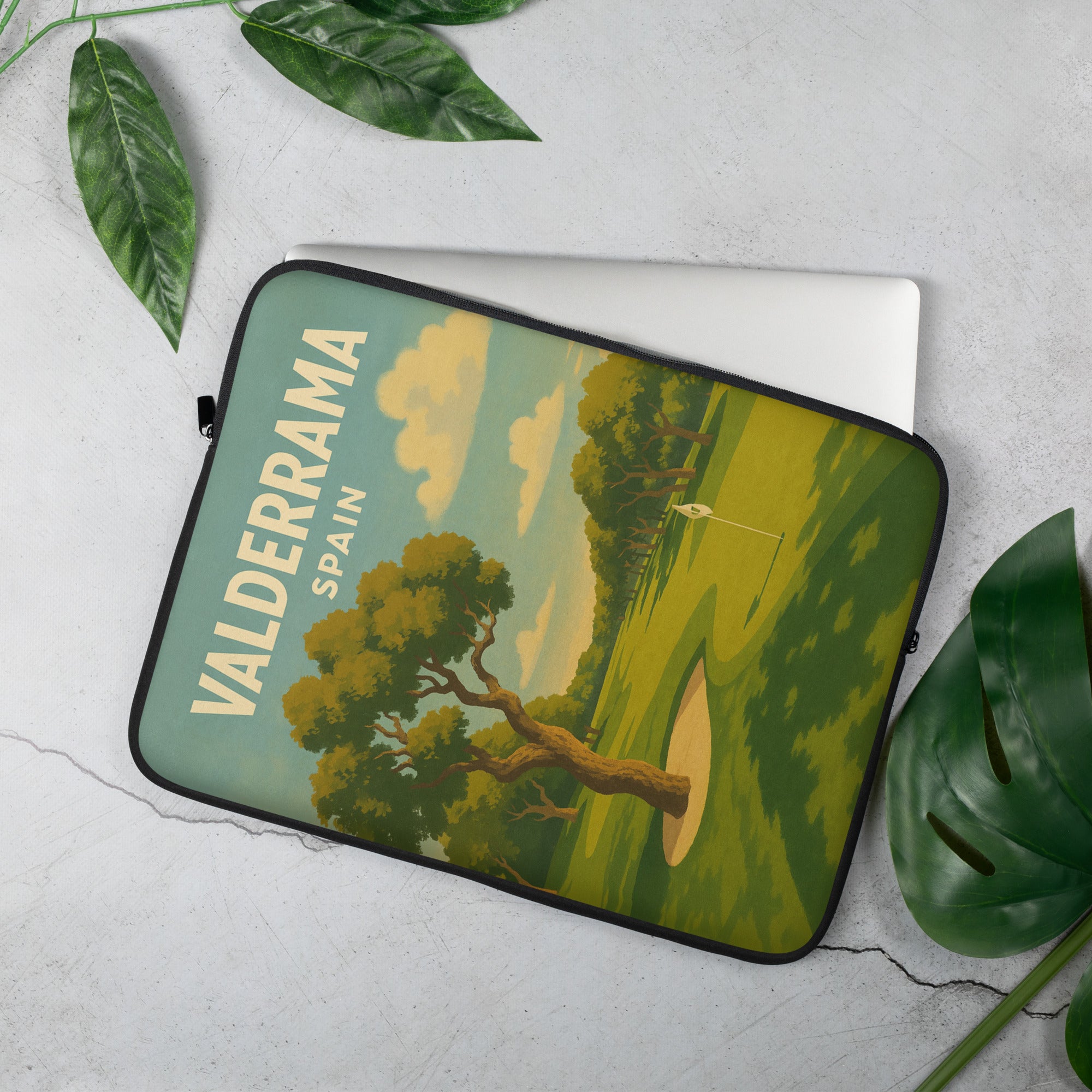 Valderrama Spain Vintage Golf Course Print – Poster, Canvas, Golf Towel, Laptop Sleeve - Golfer Paradise