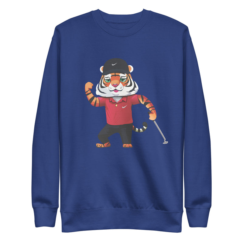 Tiger Animal Golf Premium Sweatshirt
