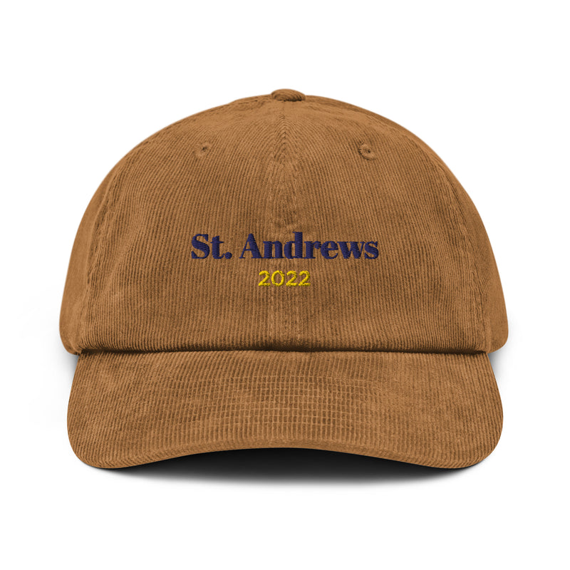 St Andrews 2022 Corduroy hat - Camel