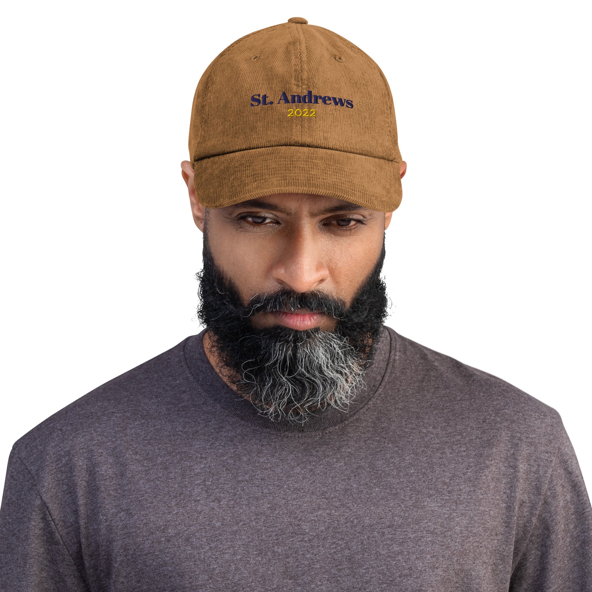 St Andrews 2022 Corduroy hat - Camel - Golfer Paradise