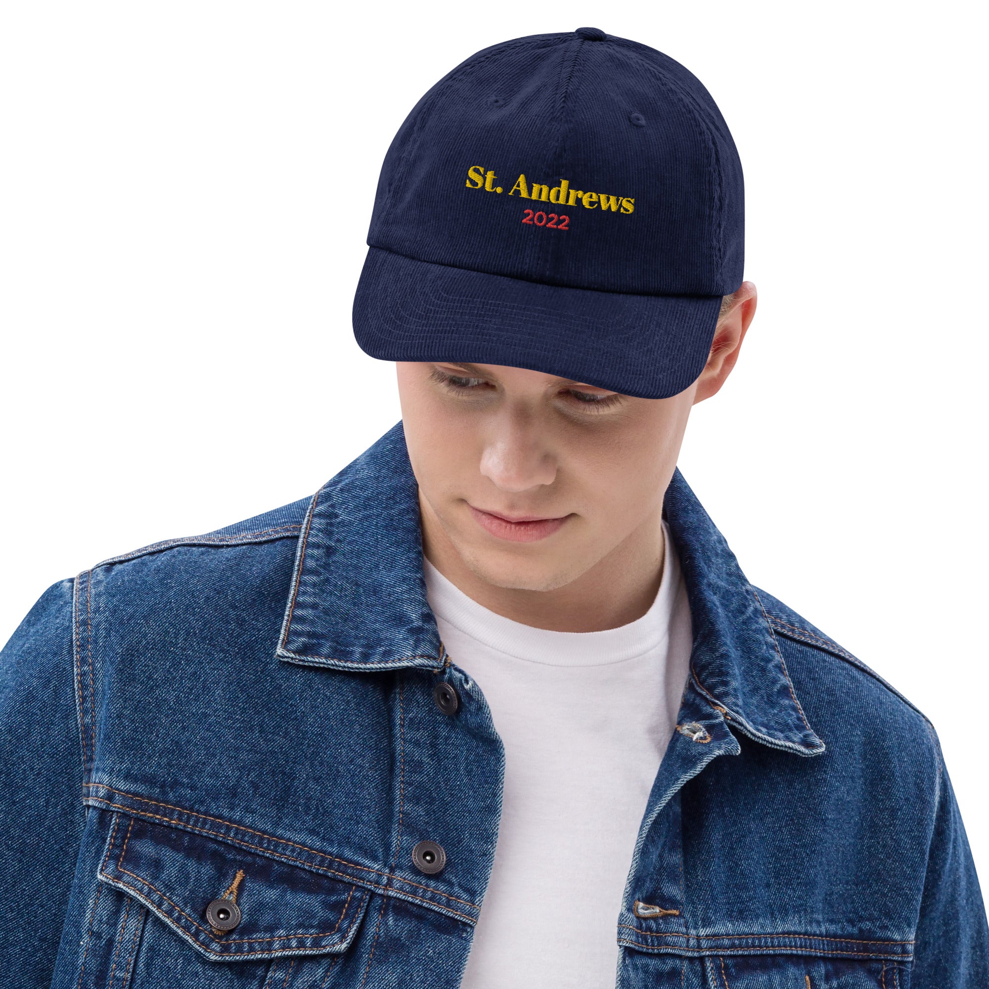 St Andrews 2022 Corduroy hat - Navy Blue - Golfer Paradise