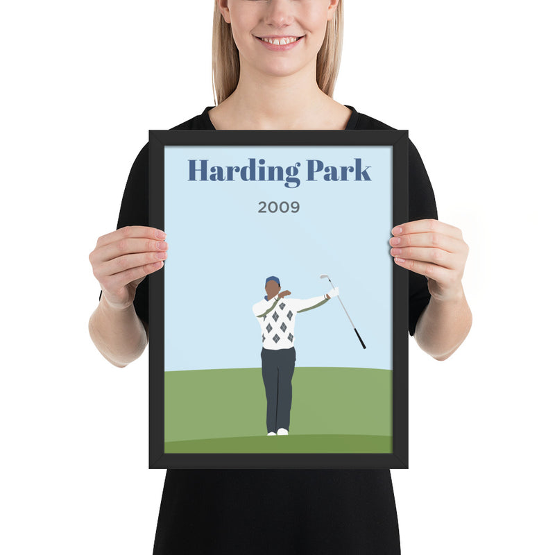 Harding Park 2009 Framed poster - Golfer Paradise