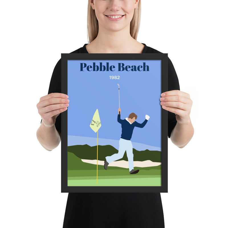 Watson 1882 Pebble Beach Framed poster - Golfer Paradise