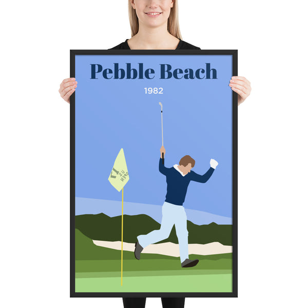 Watson 1882 Pebble Beach Framed poster - Golfer Paradise