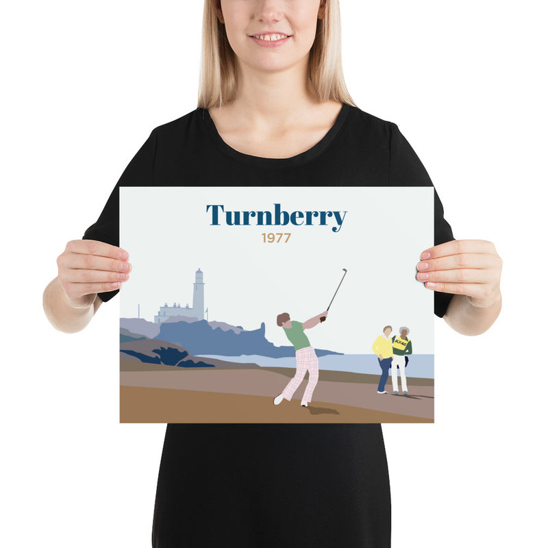 Turnberry 1977 Landscape Poster - Golfer Paradise