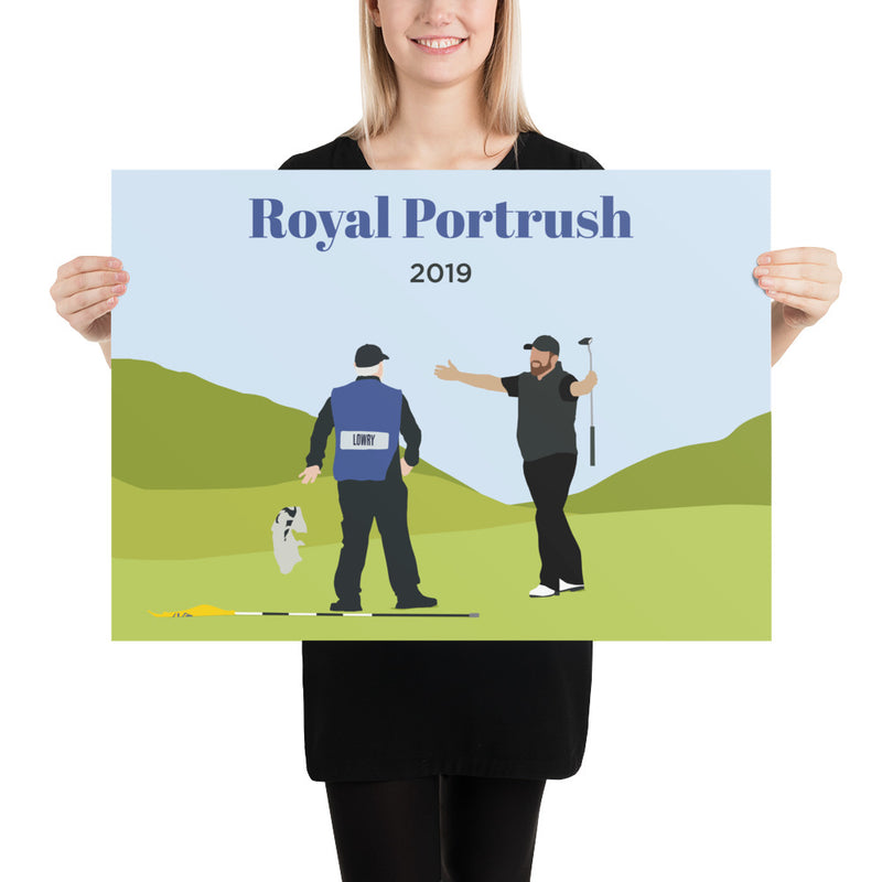 Royal Portrush 2019 Landscape Poster - Golfer Paradise