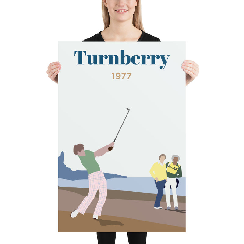 Turnberry 1977 Poster - Golfer Paradise