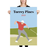 Rahmbo 2021 Torrey Pines Poster - Golfer Paradise