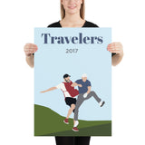 Jordan 2017 Travelers Poster - Golfer Paradise