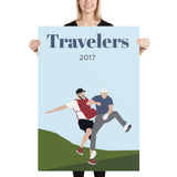 Jordan 2017 Travelers Poster - Golfer Paradise