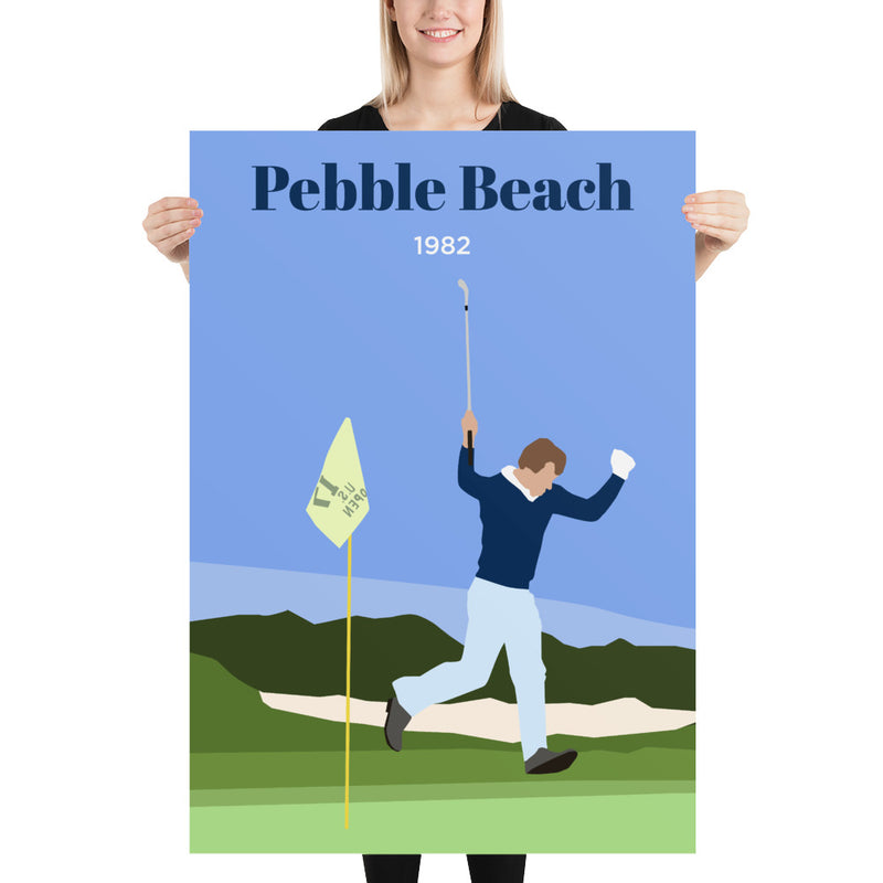 Watson 1982 Pebble Beach Poster - Golfer Paradise
