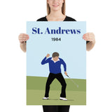 Seve 1984 St. Andrews Poster - Golfer Paradise