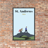 Open 1984 St Andrews Framed Poster - Golfer Paradise