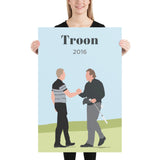 Stenson & Mickelson 2016 Troon Poster - Golfer Paradise