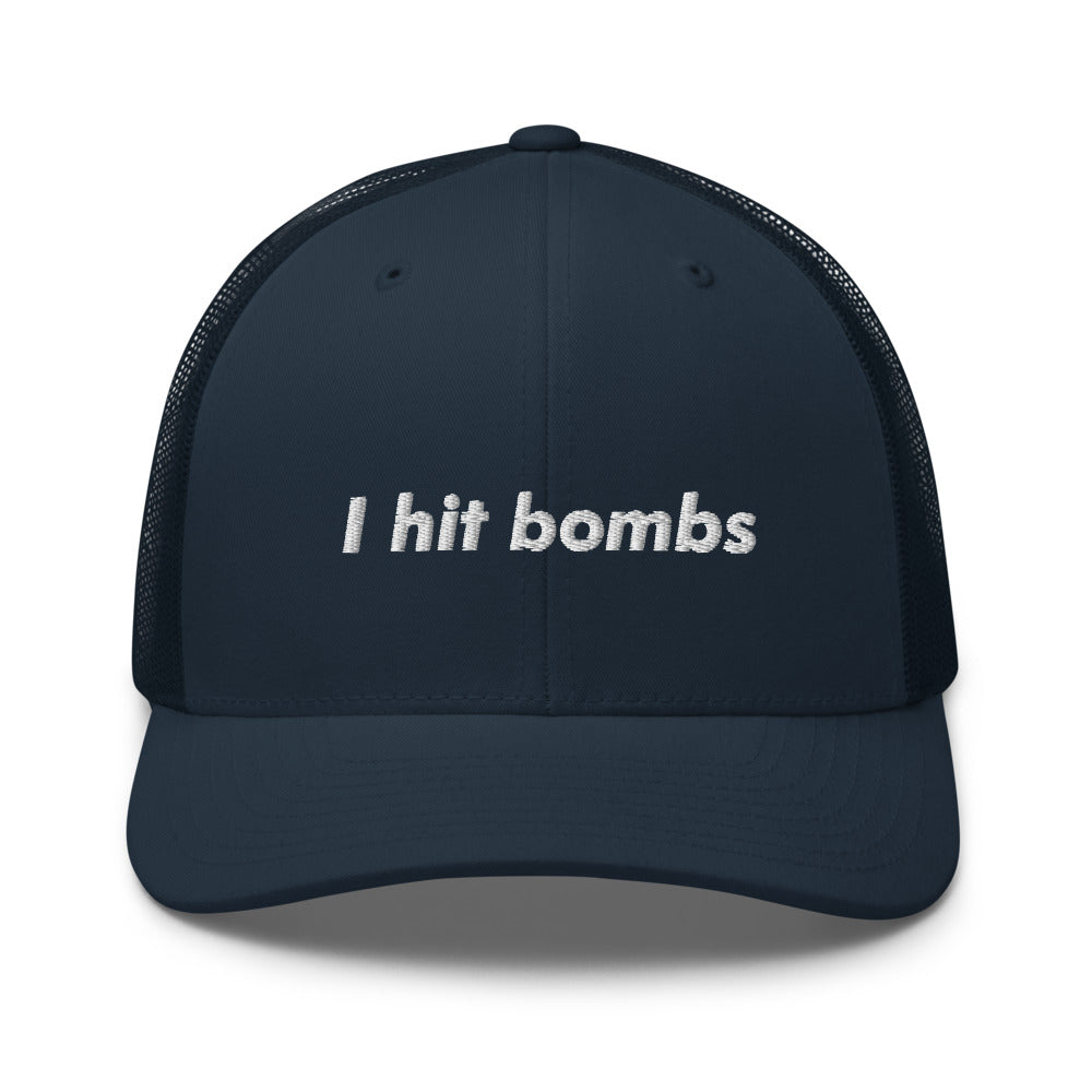 "I hit bombs" Phil Trucker Cap - Golfer Paradise