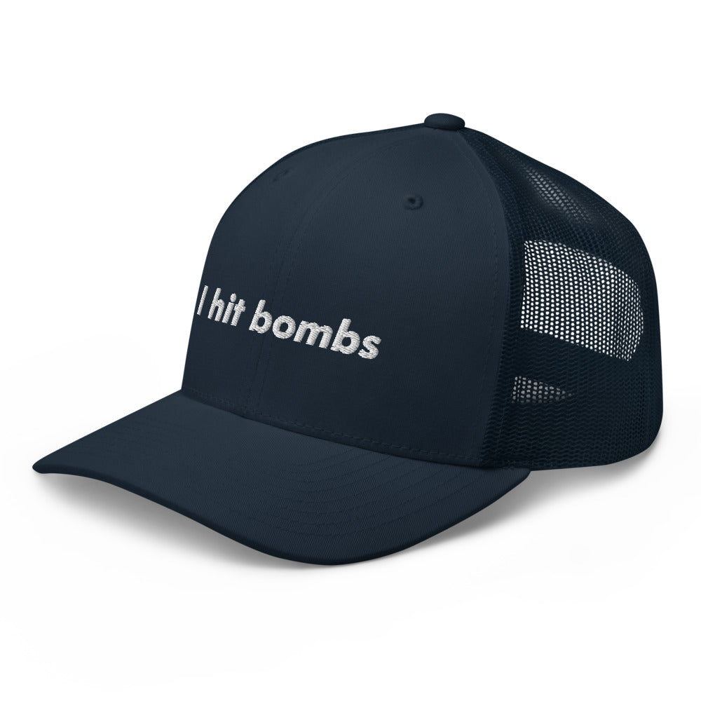 "I hit bombs" Phil Trucker Cap - Golfer Paradise