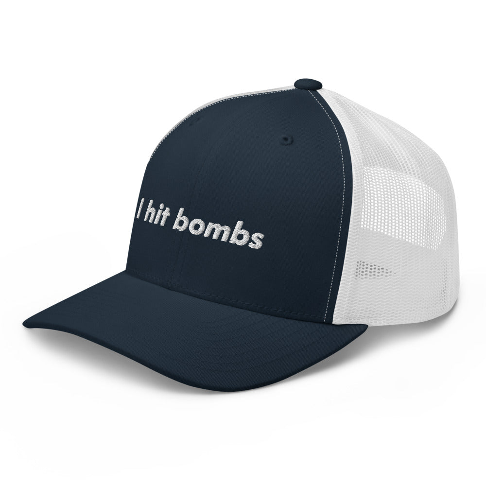 "I hit bombs" Phil Trucker Cap - Golfer Paradise