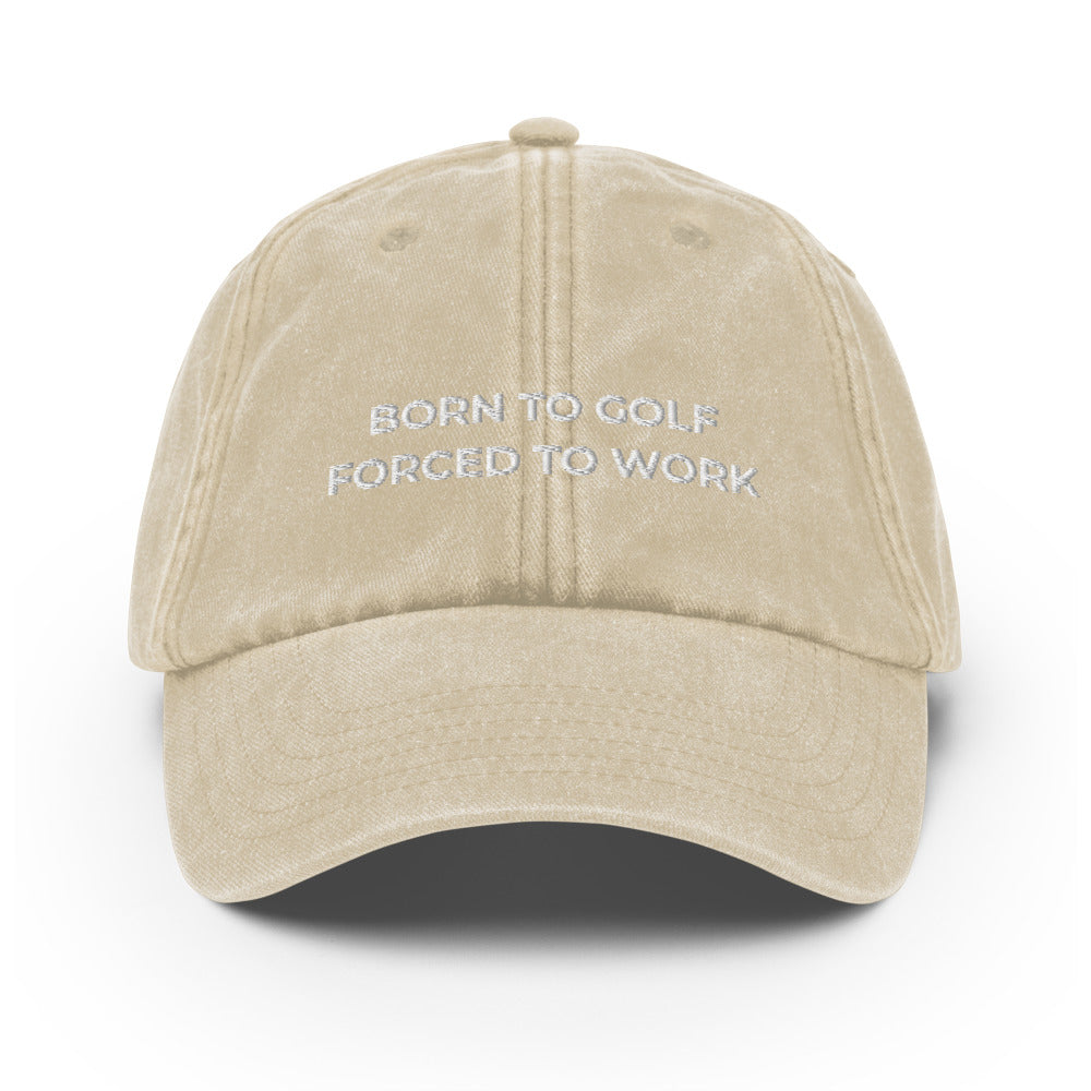 "Born to Golf" Vintage Hat - Golfer Paradise
